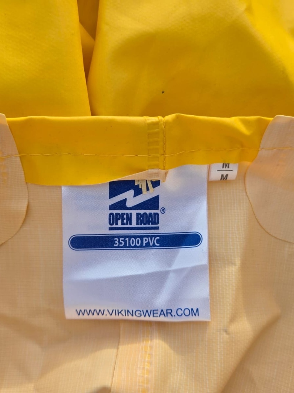 Yellow PVC One-Piece Rain Suit